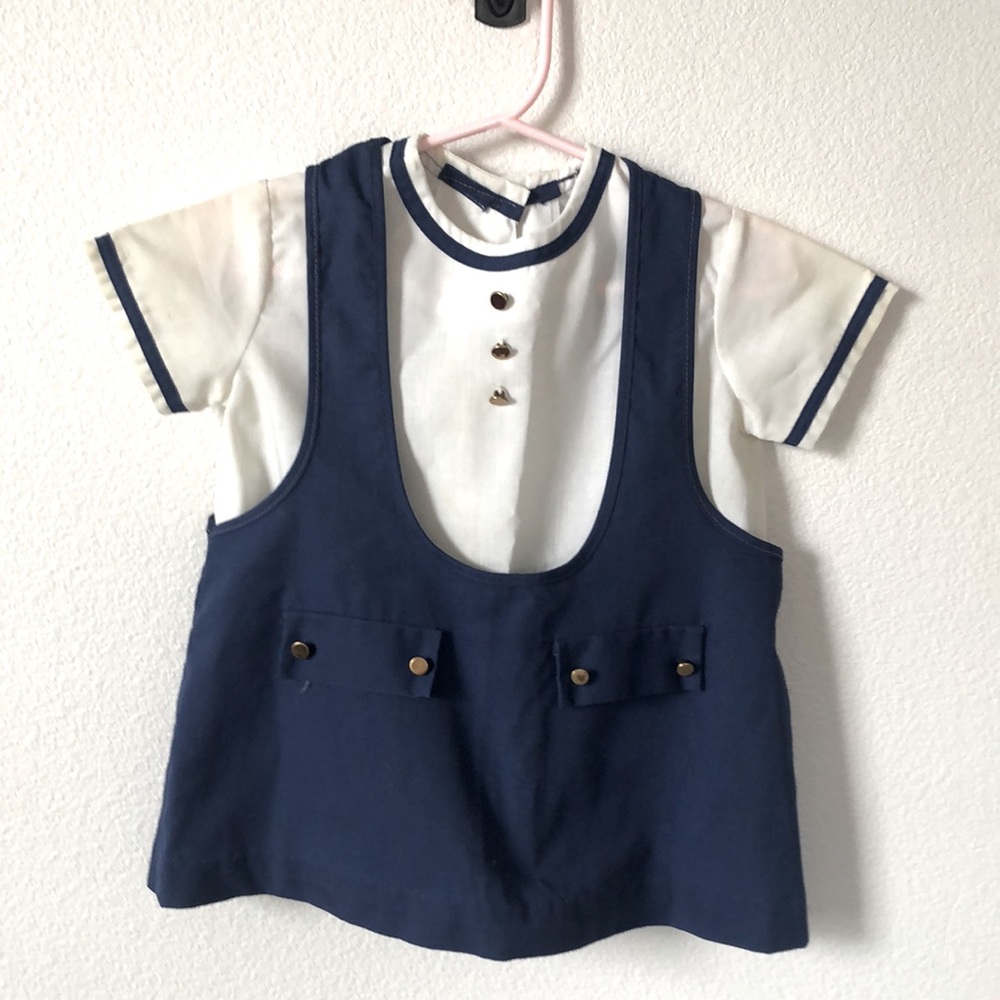 Vintage Girls “Sailor” Jumper Set